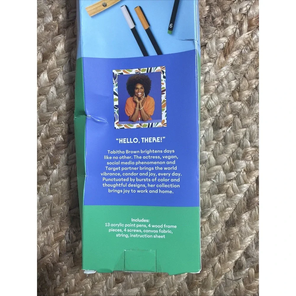 Tabitha Brown Hanging Canvas DIY Craft Kit – Wall Art Project – New